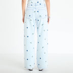Jean wide leg brodé Bridgerton bleu clair femme