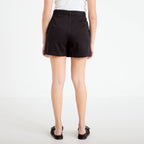 Jupe-short trapèze courte noir femme