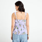 Débardeur bretelles réglables Bridgerton violet clair femme