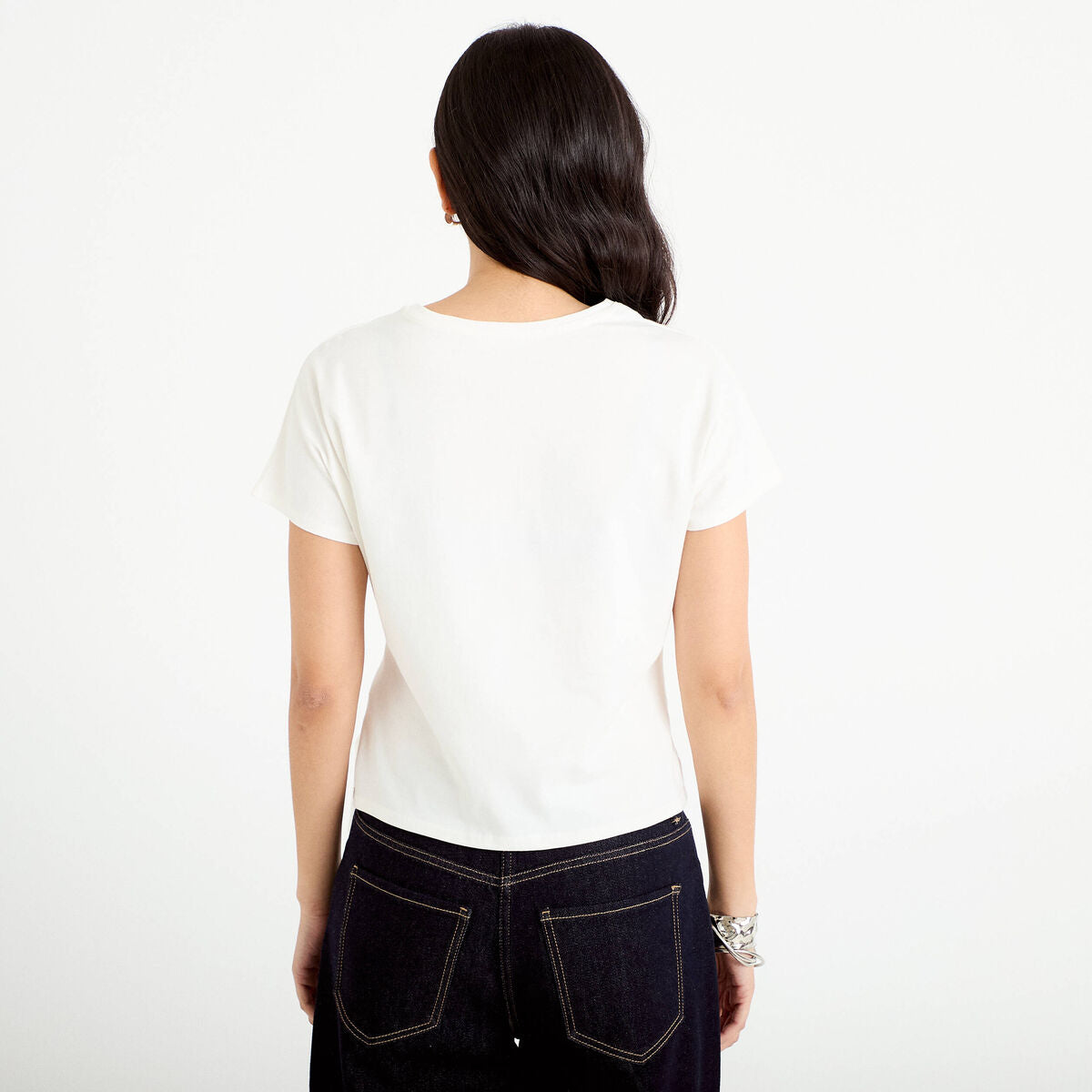 T-shirt ceinturé ecru femme