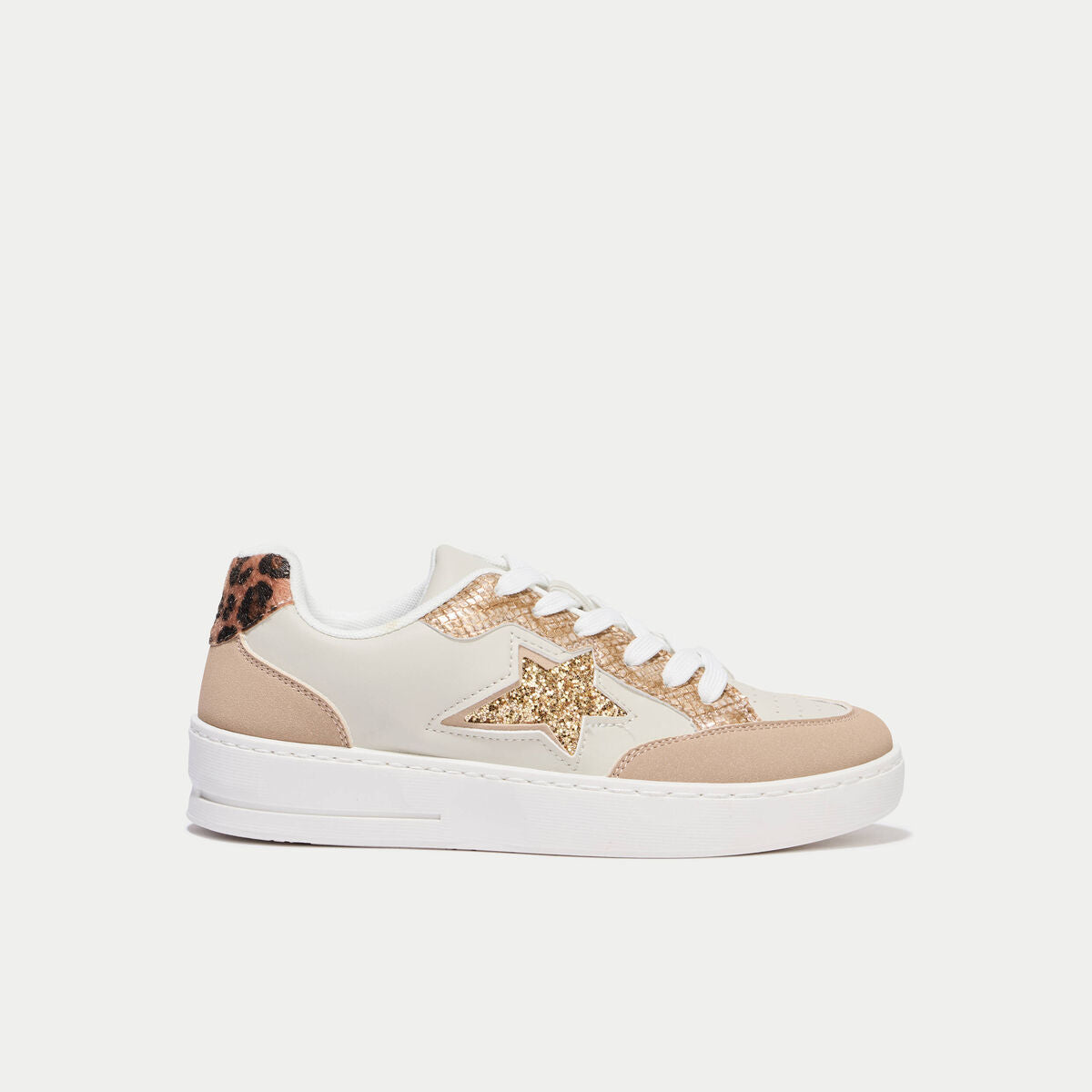 Basket couleur or femme