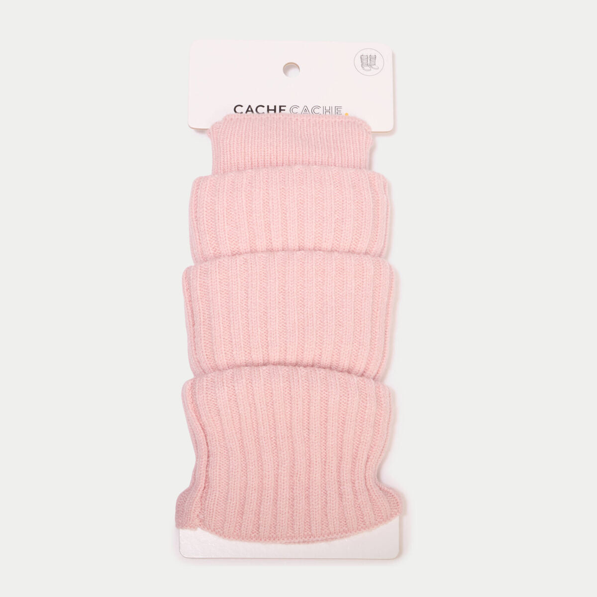 Guêtres côtelées rose clair femme