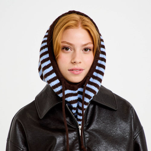 Cagoule bleu clair femme