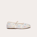 Ballerines en dentelle ecru femme