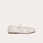 Ballerines en dentelle ecru femme