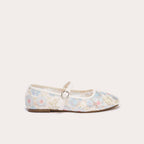 Ballerines en dentelle ecru femme