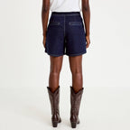 Short en jean denim brut femme
