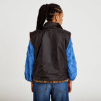 Veste réversible sans manches noir femme