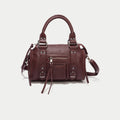 Sac porté main bordeaux femme