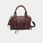 Sac porté main bordeaux femme