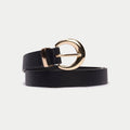 Ceinture fine noir femme