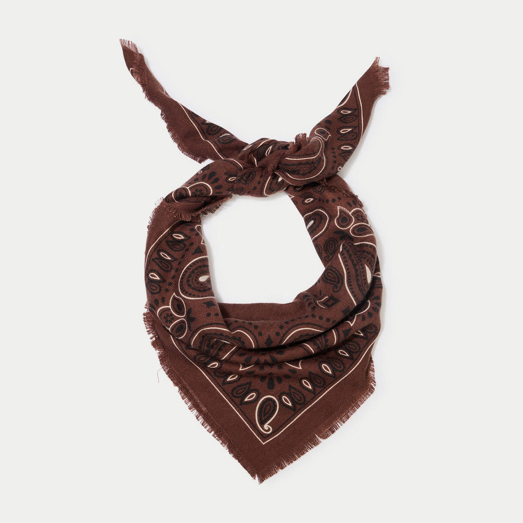 Foulard marron foncé femme