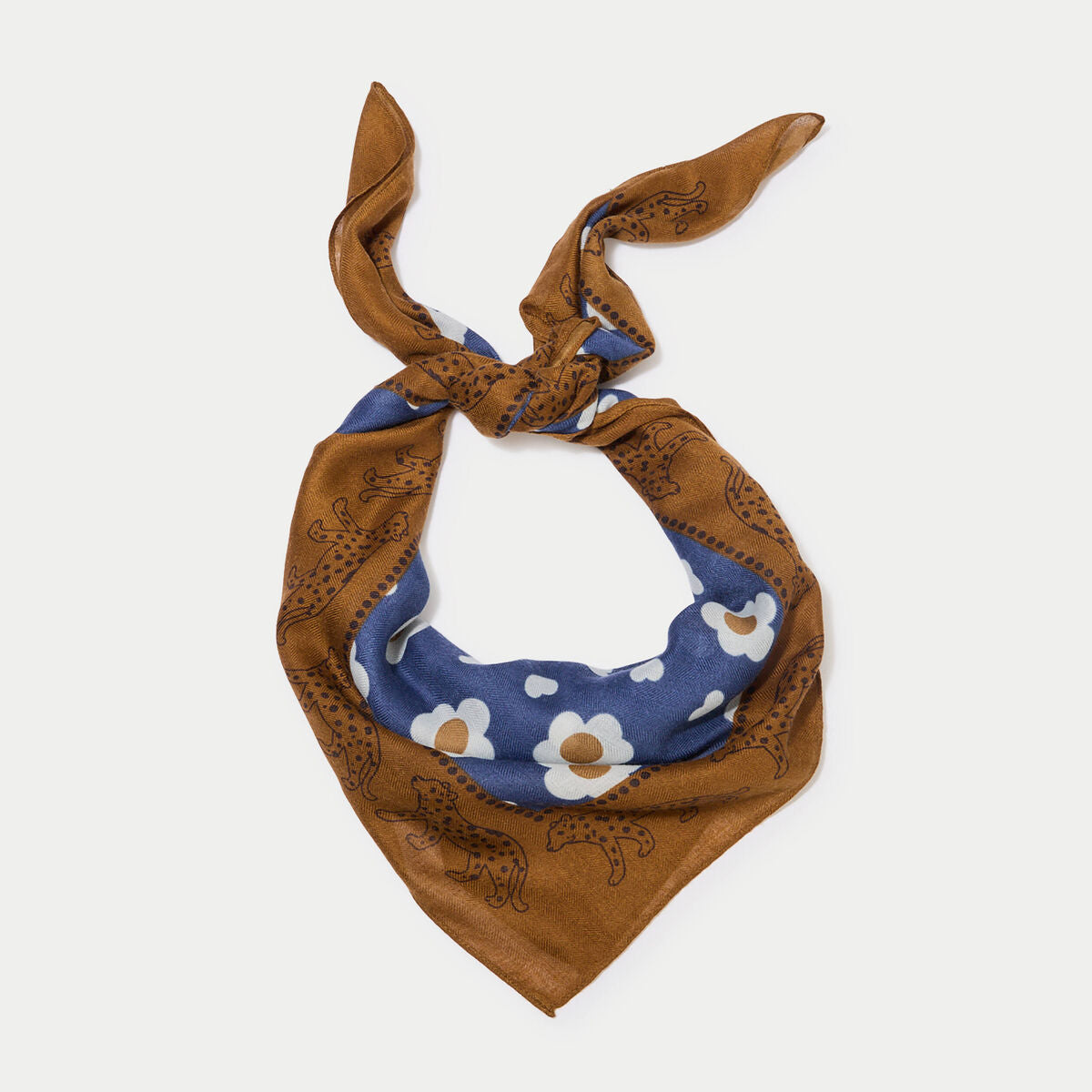 Foulard bleu foncé femme