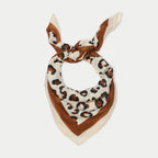 Foulard effet satiné ecru femme