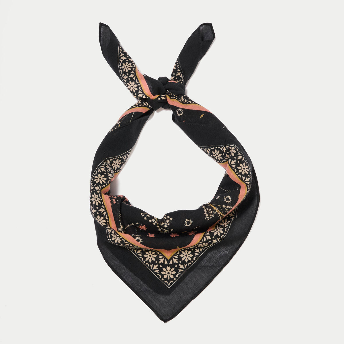 Foulard marron foncé femme