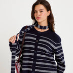 Écharpe bleu marine femme