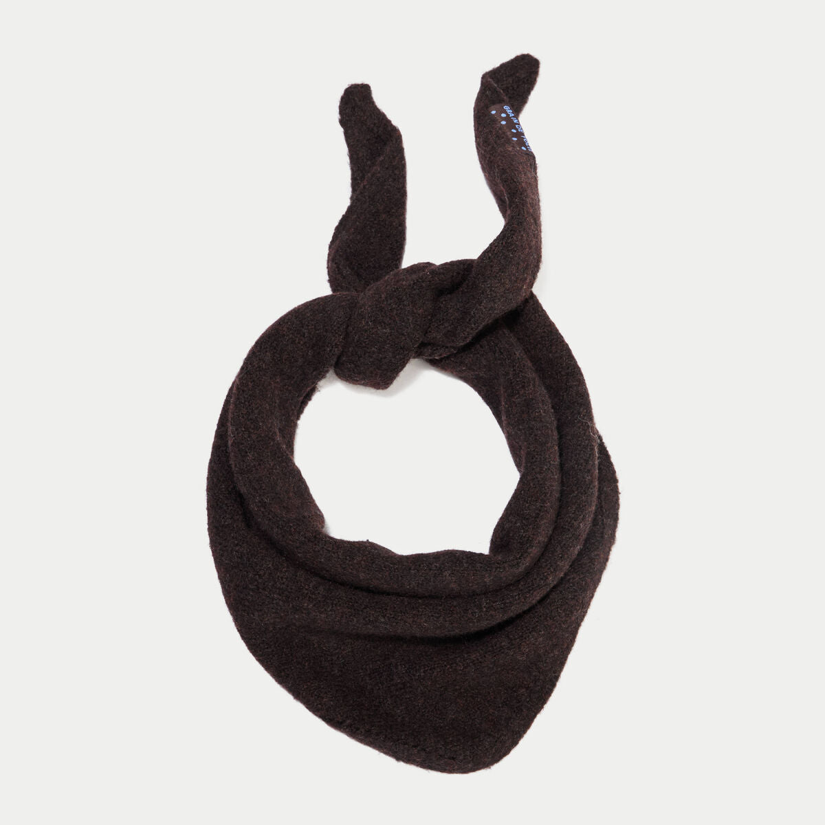 Foulard fluide marron foncé femme