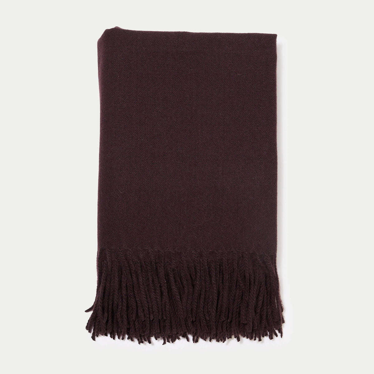 Écharpe chinée marron foncé femme