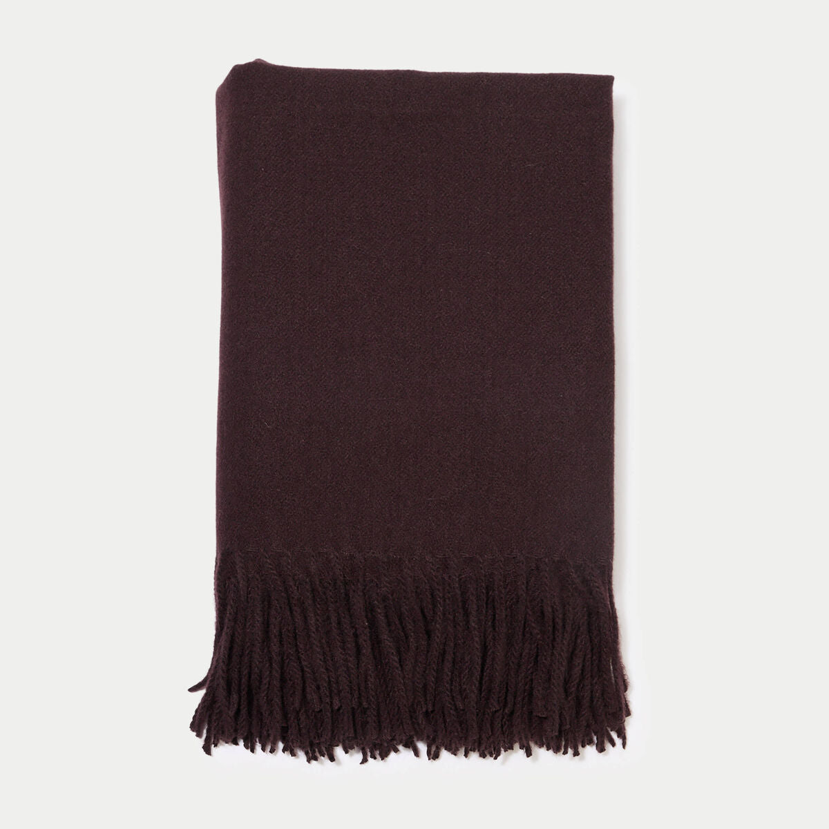 Écharpe chinée marron foncé femme