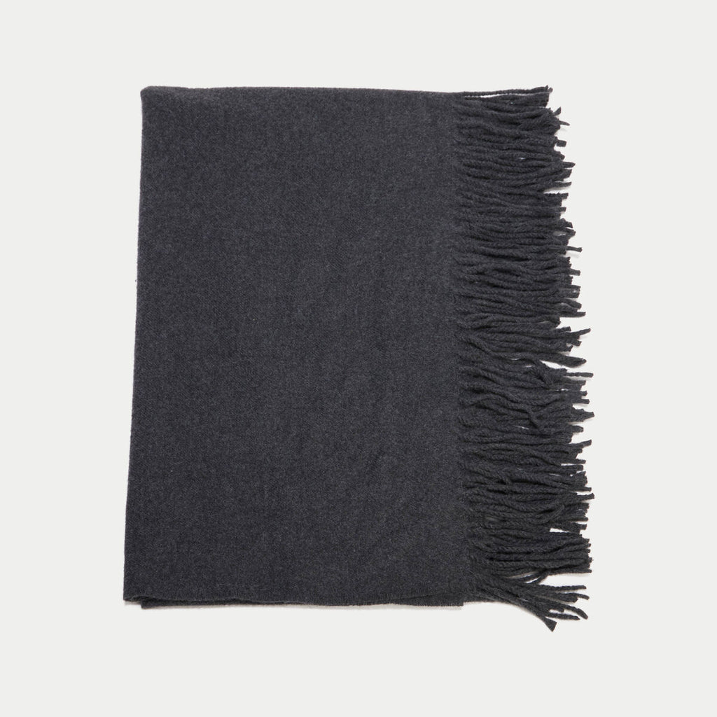 Écharpe chinée gris foncé femme