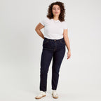 Jeans slim 5 poches denim brut femme